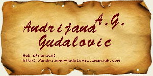 Andrijana Gudalović vizit kartica